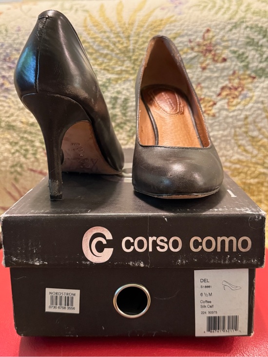 Corso Como Shoes - Corso Como Women's Coffee Brown High Heel Pumps 6.5